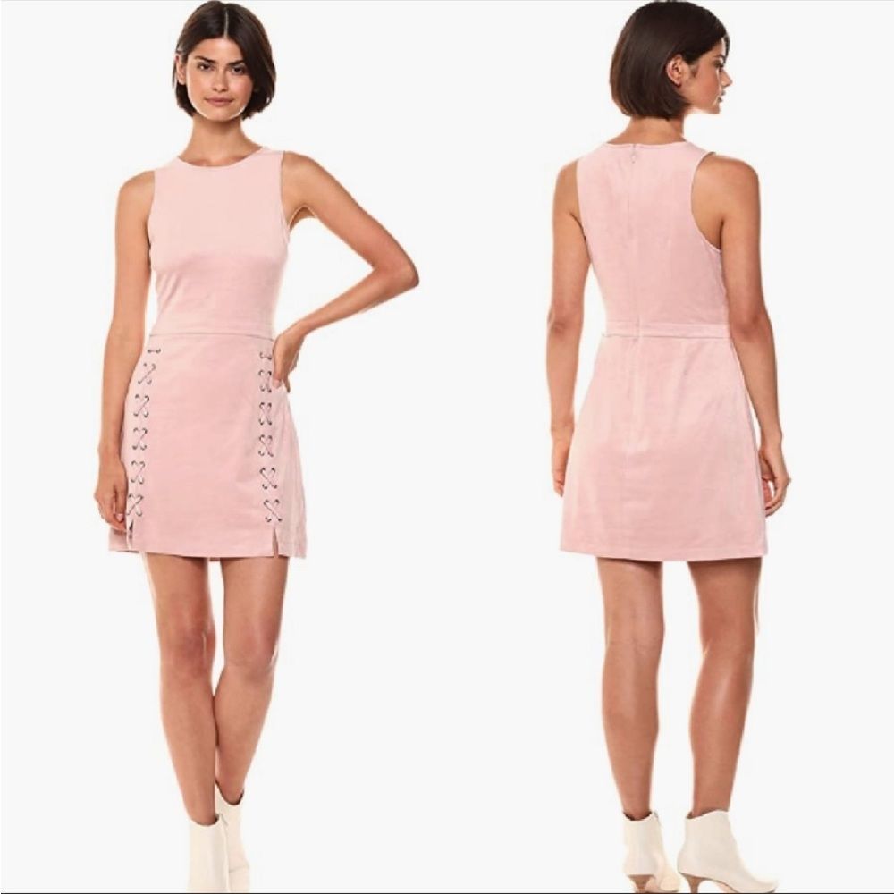 NEW Cupcakes and Cashmere Daton Faux Suede Dress Size small Sleeveless NWT